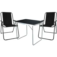 Mojawo 3-tlg Campingmöbel Campingstuhl Campingtisch klappbar L80xB60xH68cm