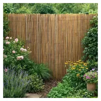 Estexo Windschutz Bambusmatte 170 x 500 cm Braun Bambus