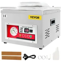 Vevor Vakuumierer DZ-260A Kompakter Profi-Kammervakuumierer 180W Motor 6,5 cbm/h