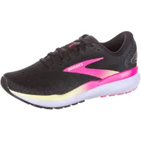 Brooks Ghost 16 Damen Black/Pink/Yellow 40,5