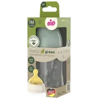 Nip PP-Flasche Cherry Green 260 ml + Latex-Trinksauger mittlerer