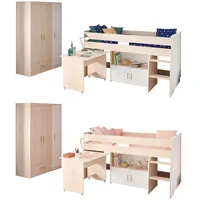 Parisot Kinder- und Jugendzimmer 6-tlg. "Charly 16" Akazie-Weiß