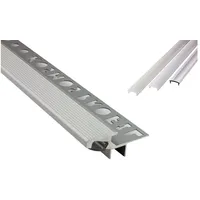 Tktrading24 T-40 20° LED Alu Fliesenprofil Treppenprofil Stufen 10mm