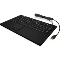 KeySonic INDUSTRIAL KEYBOARD US LAYOUT Wasserdichte Silikontastatur mit Touchpad