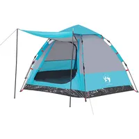 VidaXL Campingzelt 4 Personen Blau Quick Release