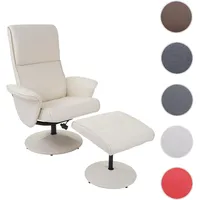 Mendler Relaxsessel Helsinki, Fernsehsessel Relaxliege TV-Sessel mit Hocker ~