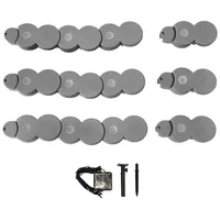 Hti-Living Beetumrandung Nessa Solar Palisade 12-teilig Grau