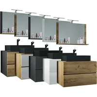 VCM 3-tlg Waschtisch Badmöbel Lendas 80 cm M