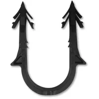 Zewotherm Tackernadeln Premium mit Folienkrallen Klebestreifen Schwarz, 1000 Stück