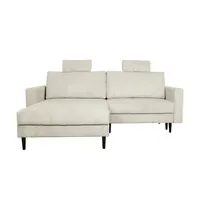 Uno Ecksofa trendiger Cordstoff Livorno ¦ ¦ Maße (cm):