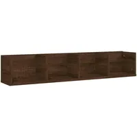 VidaXL CD-Wandregal Braun Eichen-Optik 100x18x18 cm Holzwerkstoff