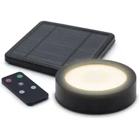 Spetebo LED Solar Magnet Pavillon Leuchte schwarz mit Ferbedienung