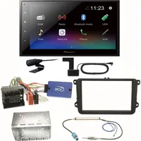 Pioneer DMH-A340DAB DAB+ Bluetooth Einbauset für Seat Alhambra Altea
