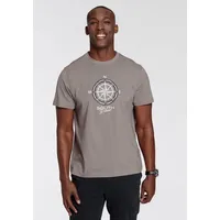 Delmao DELMAO, T-Shirt grau, / schwarz / weiß L