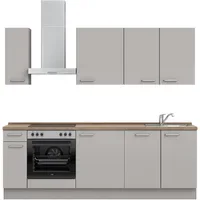 Nobilia Küchenzeile Touch I 240 cm grau