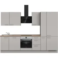 Nobilia Küchenzeile Touch II 300 cm grau