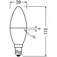 LEDVANCE GmbH OSR 075832008 - LED-Lampe STAR E14, 7,5