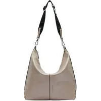 Liebeskind Berlin Schultertasche, Reißverschluss, Leder, für Damen, 4180 STONE