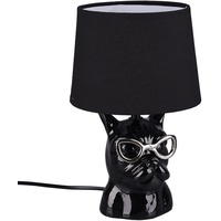 ETC Shop Tischleuchte Nachttischlampe Esszimmerlampe Keramik Tischlampe Textil für