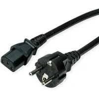 Value Netzkabel, CEE7/7 gerade + IEC-C13gerade, 1,8m