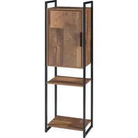 [en.casa] Badezimmerschrank Namsskogan 115x35x25cm Walnussoptik