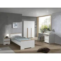 Vipack Vipack: Artikelset "LONDON" 5-Teilig- Kinderzimmerset Jugendzimmer - Weiß/