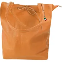 FLORENCE Schultertasche Florence ital. Shopper Echtleder Damen (Shopper), Damen