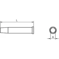 Weller XT, Rundform, XT DS/Ø 1 Stück(e) Lötspitze Serie