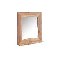 MASSIVMOEBEL24.DE Badspiegel Akazie 70x12x78 natur lackiert PURE ACACIA #613