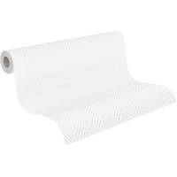 A.S. Création Unitapete Weiß Papiertapete 597113 Wandtapete Tapete