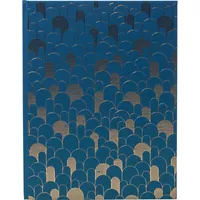 Exacompta Gästebuch, 100 Seiten, Goldschnitt, Néo Déco - Bleu