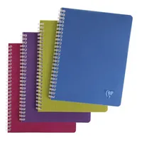 Clairefontaine 329725C - Packung mit 10 Spiralbücher Linicolor Intensiv,
