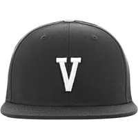 MSTRDS V Letter Snapback Cap in Schwarz, Größe L