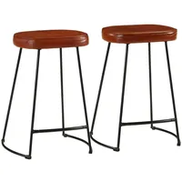 VidaXL Barhocker 2 Stk. Dunkelbraun 41x29x62 cm