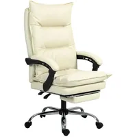 Vinsetto Bürostuhl Ergonomisch Schreibtischstuhl mit Liegefunktion, Fußstütze,