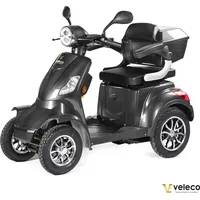 VELECO Seniorenmobil 4-Rad Elektromobil ElektroRoller 1000W Faster (Grau)