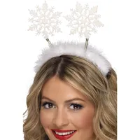 Smiffys Damen Schneeflocken Haarreif, One Size, Weiß, 24790