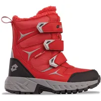 Lotto Pinecreek Tex K Unisex Kids Halblange Stiefel RED/SILVER