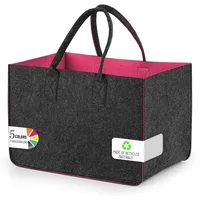 Sinand 30L Einkaufskorb, Einkaufstasche mit Henkel, Robust/Gut Verarbeitet/Faltbar Die