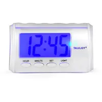 TalkJoy Sprechender Wecker mit Licht Nachttisch Senioren Uhr mit