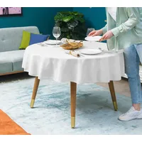 Simurq Tischdecke Abwaschbar - Wasserabweisend | Tischdecke Rund 160