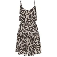 S.Oliver Sommerkleid, mit Alloverdruck, luftiges Strandkleid mit Volant s.Oliver