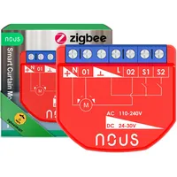 Nous ZigBee Smart Curtain Module, AC 16A/DC 10A, ZigBee