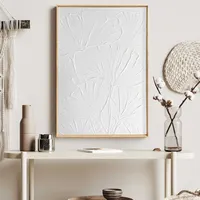 Reinders Wandbild 50 x 70 cm Flowers Holz Weiß