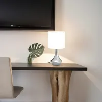 VidaXL Tischlampen 2 Stk. Touch-Sensor Weiß E14