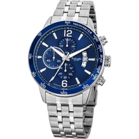 EICHMÜLLER Chronograph RE1119 blau 10 ATM Metallband 45 mm