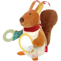 Sigikid 43022 - Aktiv-Eichhörnchen Yellow, 21 cm, Babyaktivspielzeug