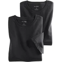 Olymp T-Shirt »Casual«, (Packung, 2 tlg., 2er), schwarz