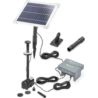 Esotec Solar Teichpumpe 6/220 LED mit 6,4V/4Ah LiFe-Akku Solarbrunnen