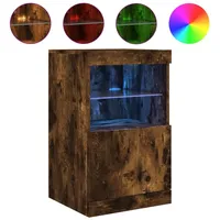 VidaXL Sideboard mit LED-Leuchten Räuchereiche 41x37x67 cm